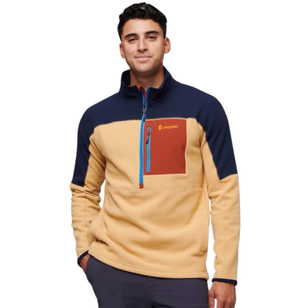 COTOPAXI ABRAZO Mens Half Zip Pullover Fleece Small Maritime & Birch